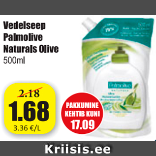 Allahindlus - Vedelseep Palmolive Naturals Olive 500 ml