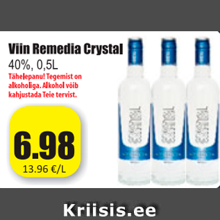 Allahindlus - Viin Remedia Crystal