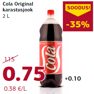 Allahindlus - Cola Original karastusjook 2 L