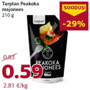 Allahindlus - Tarplan Peakoka majonees 210 g