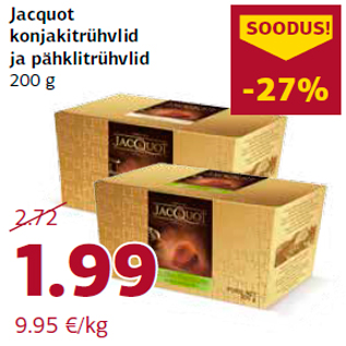 Allahindlus - Jacquot konjakitrühvlid ja pähklitrühvlid 200 g