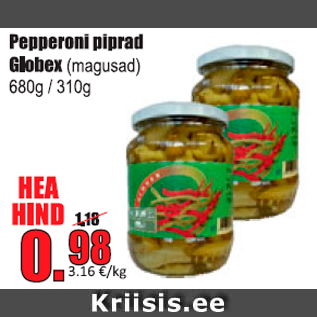 Allahindlus - Pepperoni piprad Globex