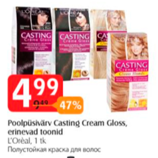 Allahindlus - Poolpüsivärv Casting Cream Gloss