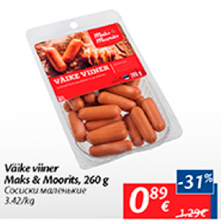 Allahindlus - Väike viiner Maks&Moorits, 260 g