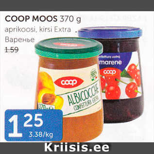 Allahindlus - COOP MOOS 370 G