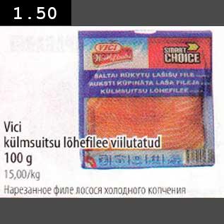 Allahindlus - Vici külmutatud lõhefilee viilutatud 100g