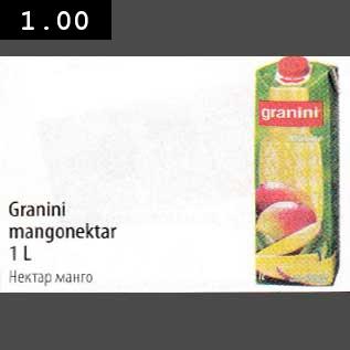 Allahindlus - Granini mangonektar 1L