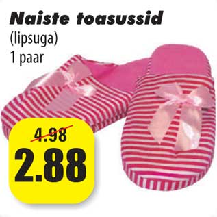 Allahindlus - Naiste toasussid (lipsuga) 1 paar