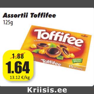 Allahindlus - Assortii Toffifee 125g