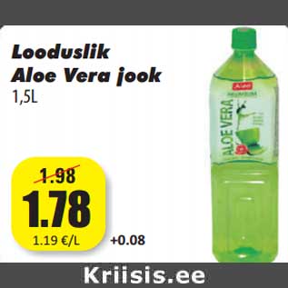 Allahindlus - Looduslik Aloe Vera jook 1,5l