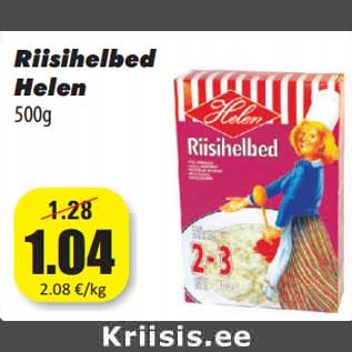 Allahindlus - Riisihelbed Helen 500g