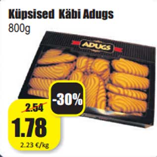 Allahindlus - Küpsised Käbi Adugs 800g