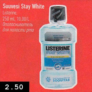 Allahindlus - Suuvesi Stay White Listerine