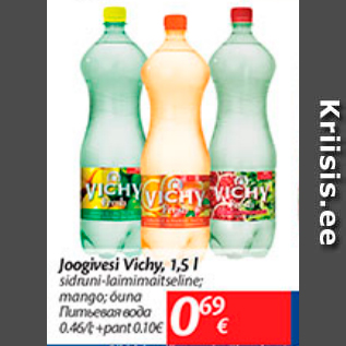 Allahindlus - Joogivesi Vichy, 1,5 l