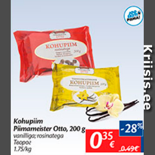 Allahindlus - Kohupiim Piimameister Otto, 200 g