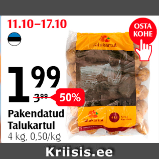 Allahindlus - Pakendatud Talukartul, 4 kg