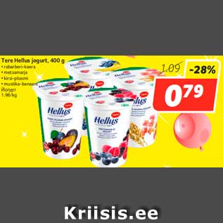 Allahindlus - Tere Hellus jogurt, 400 g