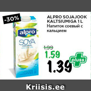 Allahindlus - ALPRO SOJAJOOK KALTSIUMIGA 1 L