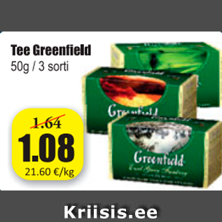 Allahindlus - Tee Greenfield