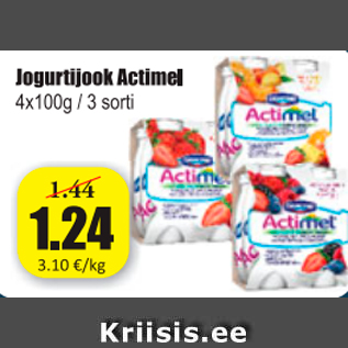 Allahindlus - Jogurtijook Actimel