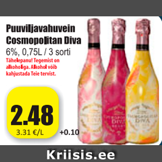 Allahindlus - Puuviljavahuvein Cosmopolitan Diva