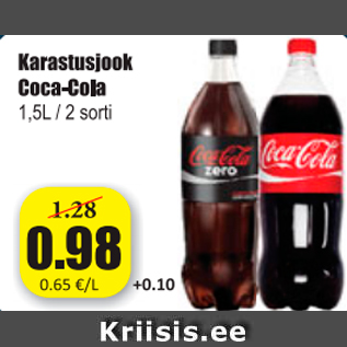 Allahindlus - Karastusjook Coca-Cola