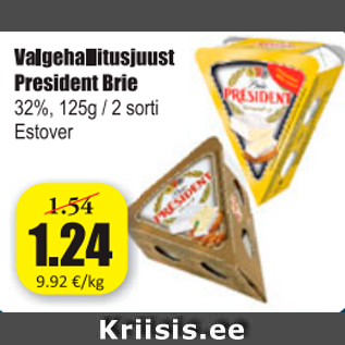 Allahindlus - Valgehallitusjuust President Brie