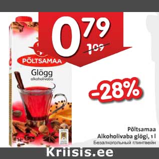 Allahindlus - Põltsamaa Alkoholivaba glögi, 1 l