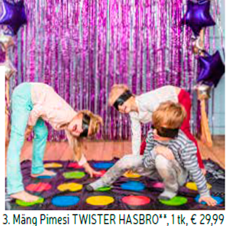 Allahindlus - Mäng Pimesi TWISTER HASBRO**, 1 tk