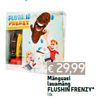 Allahindlus - Mänguasi lauamäng FLUSHIN FRENZY* 1 tk