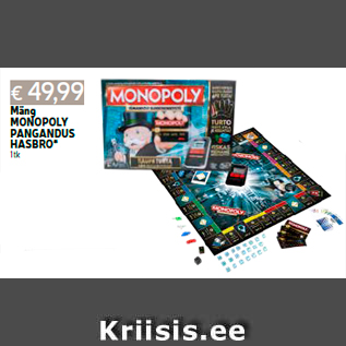 Allahindlus - Mäng MONOPOLY PANGANDUS HASBRO* 1 tk