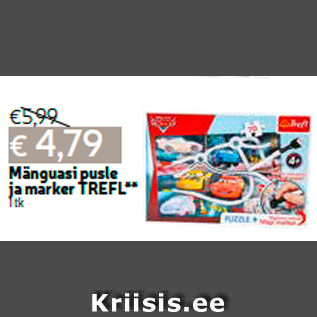 Allahindlus - Mänguasi pusle ja marker TREFL** 1 tk