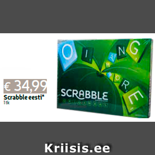 Allahindlus - Scrabble eesti* 1 tk