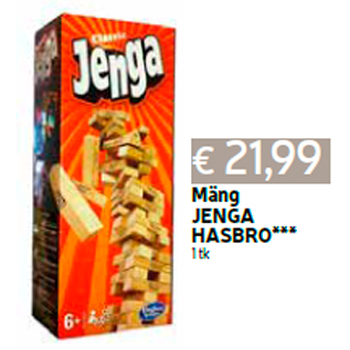 Allahindlus - Mäng JENGA HASBRO*** 1 tk