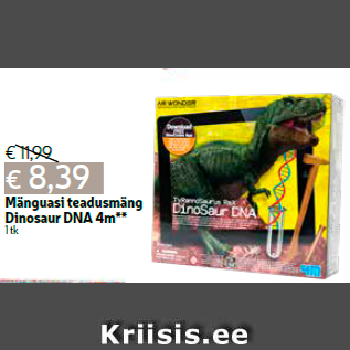 Allahindlus - Mänguasi teadusmäng Dinosaur DNA 4m** 1 tk