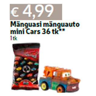 Allahindlus - Mänguasi mänguauto mini Cars 36 tk** 1 tk