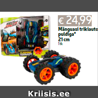 Allahindlus - Mänguasi trikiauto puldiga* 21 cm 1 tk