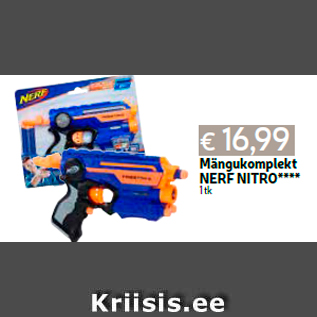 Allahindlus - Mängukomplekt NERF NITRO**** 1 tk