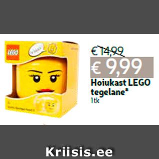 Allahindlus - Hoiukast LEGO tegelane* 1 tk