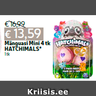 Allahindlus - Mänguasi Mini 4 tk HATCHIMALS* 1 tk