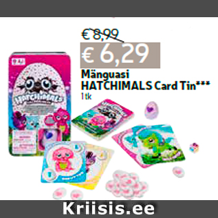 Allahindlus - Mänguasi HATCHIMALS Card Tin*** 1 tk