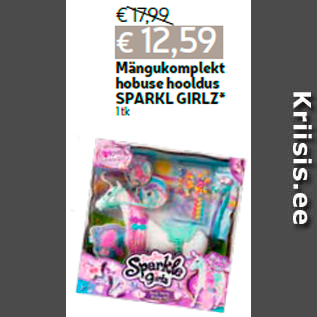 Allahindlus - Mängukomplekt hobuse hooldus SPARKL GIRLZ* 1 tk