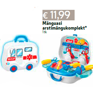 Allahindlus - Mänguasi arstimängukomplekt* 1 tk