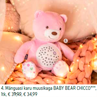 Allahindlus - 4. Mänguasi karu muusikaga BABY BEAR CHICCO***, 1tk