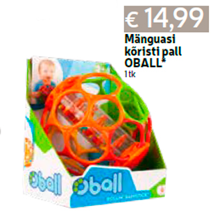 Allahindlus - Mänguasi kõristi pall OBALL* 1 tk