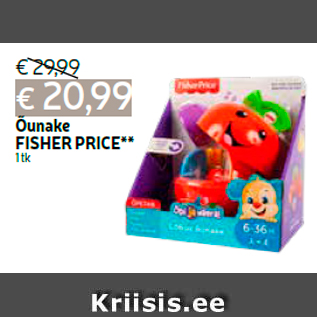 Allahindlus - Õunake FISHER PRICE** 1 tk