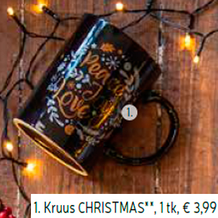 Allahindlus - 1. Kruus CHRISTMAS**, 1 tk