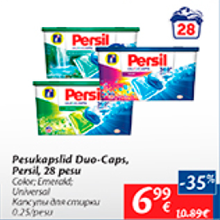 Allahindlus - Pesukapslid Duo-Caps, Persil, 28 pesu