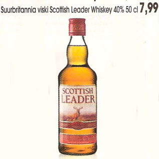 Allahindlus - Suurbritannia viski Scottish Leader Whiskey