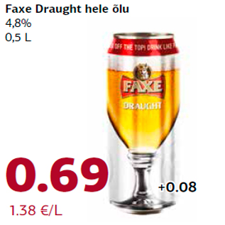 Allahindlus - Faxe Draught hele õlu